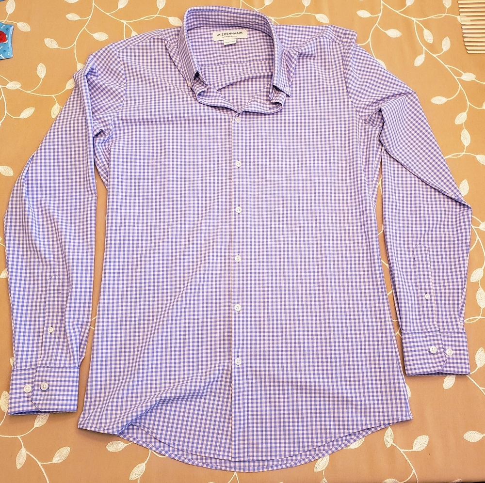 Mizzen + Main Medium Tall Trim dress shirt